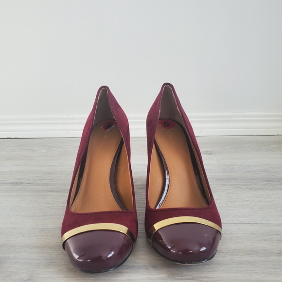 CALVIN KLEIN Burgundy Heels - Picture 6 of 7